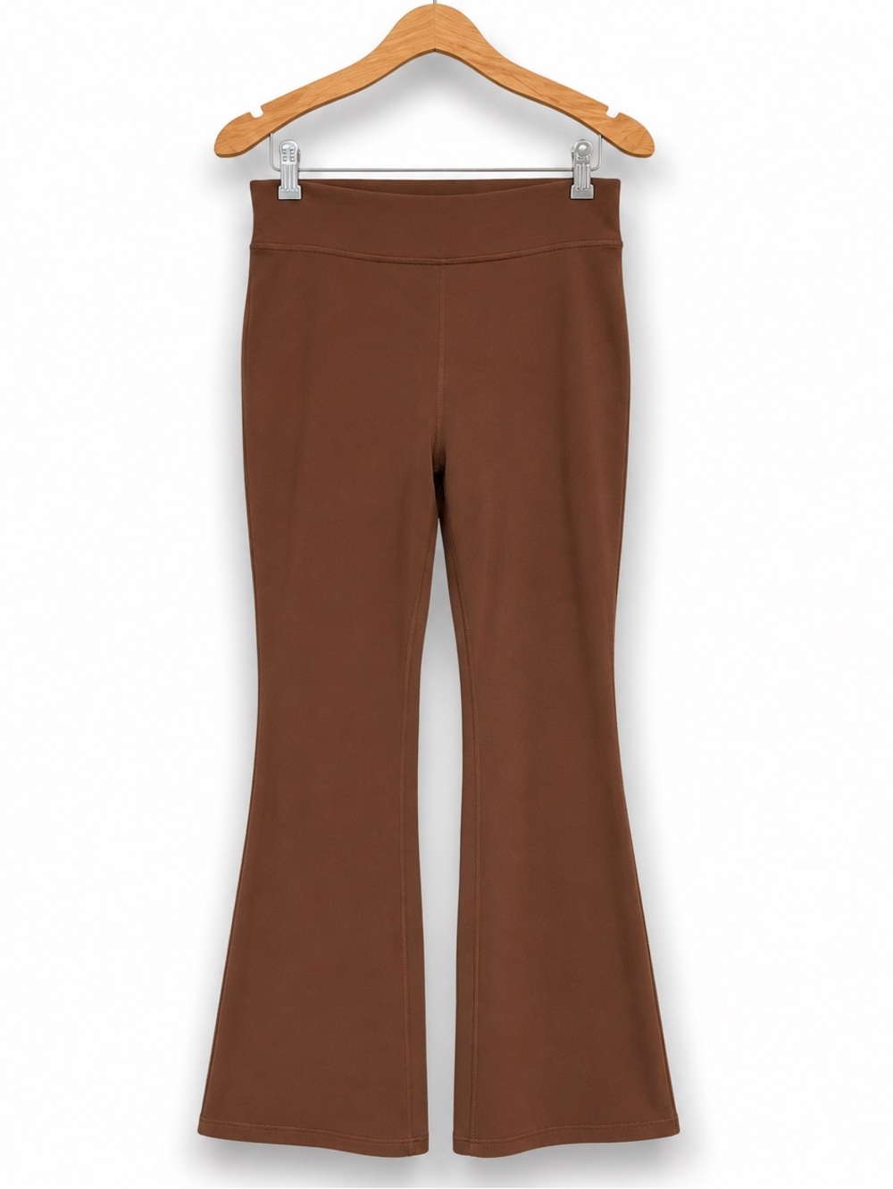 WILFRED Brown Slight Flare Knit Pants Pull-On Minimalist Small